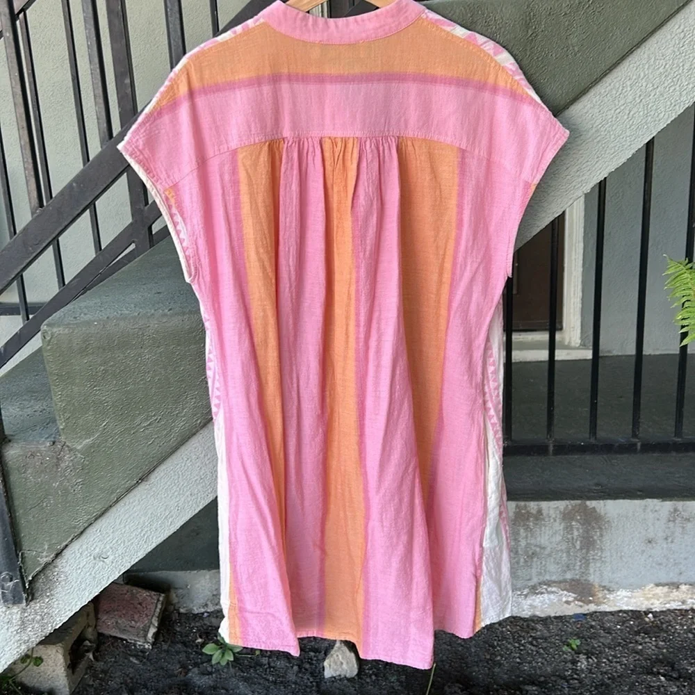 Devotion Twins Mini Dress Babydoll Dress Bohemian Festival Resortwear Vacation M - Picture 6 of 7